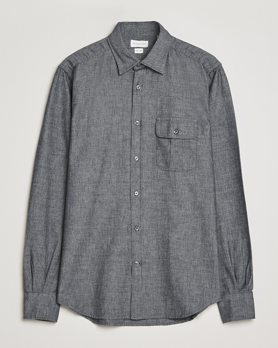 Mies | Kauluspaidat | Slowear | Chambray Work Shirt Grey