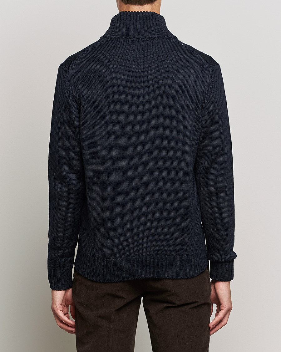 Mies | Puserot | Zanone | Virgin Merino Wool Chioto Cardigan Navy