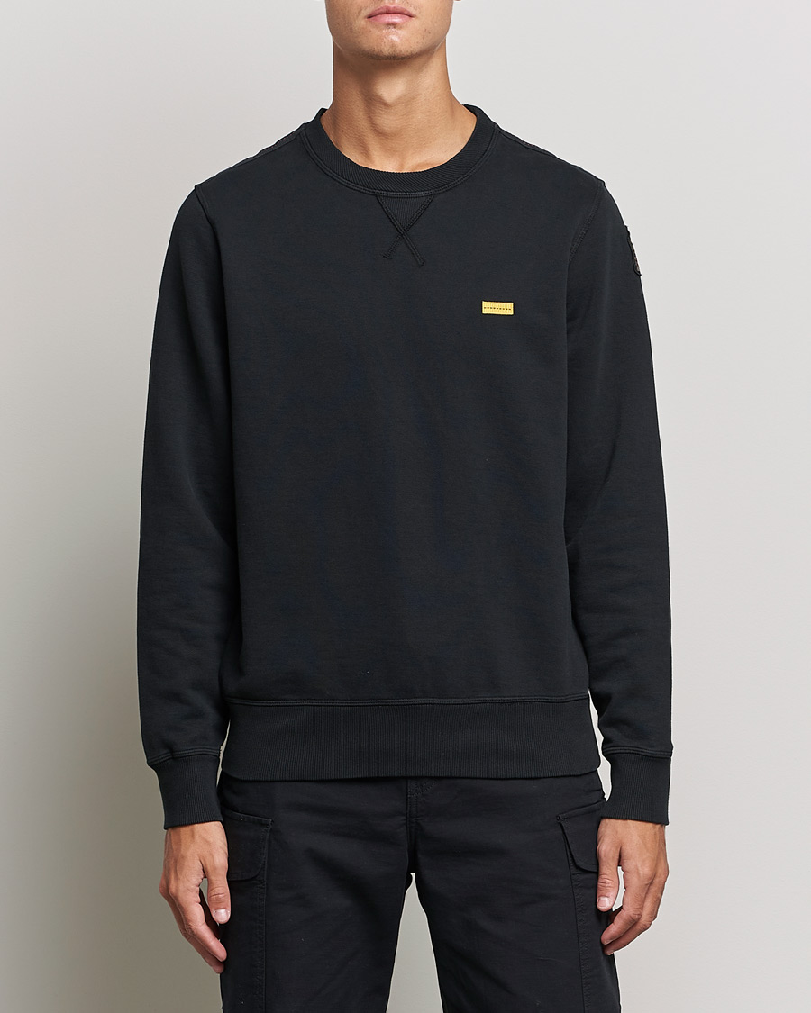 Mies | Puserot | Parajumpers | Basic Cotton Fleece Sweatshirt Black