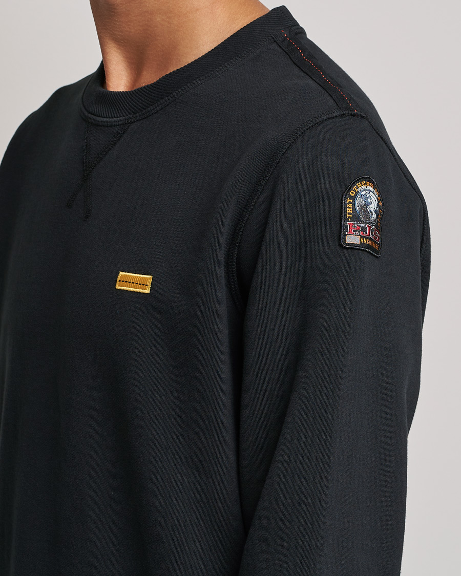 Mies | Puserot | Parajumpers | Basic Cotton Fleece Sweatshirt Black