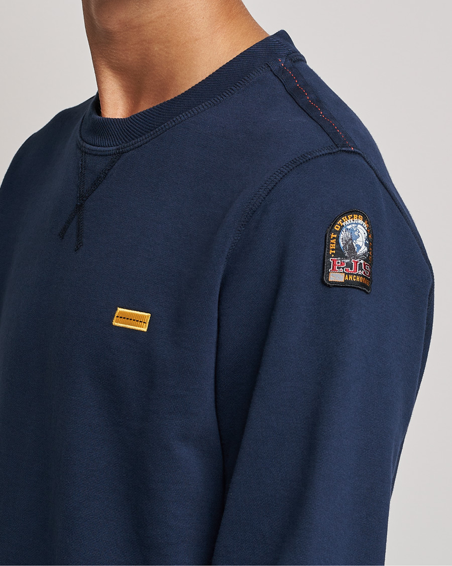 Mies | Puserot | Parajumpers | Basic Cotton Fleece Sweatshirt Navy