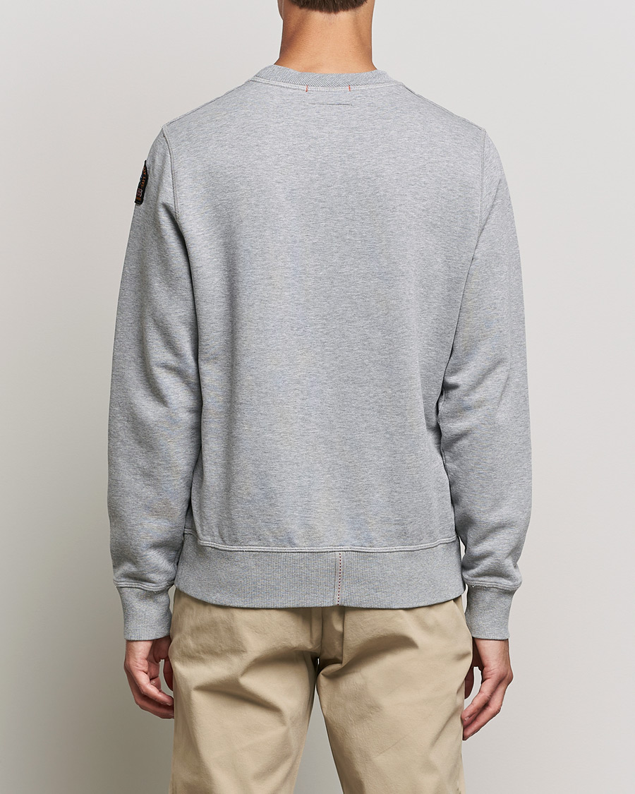 Mies | Puserot | Parajumpers | Basic Cotton Fleece Sweatshirt Silver Melange