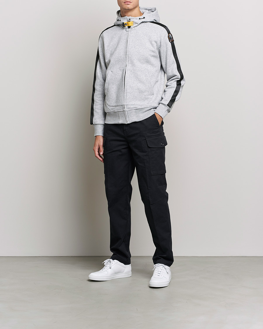 Mies | Puserot | Parajumpers | Aldrin Full-Zip Hoodie Steel Melange