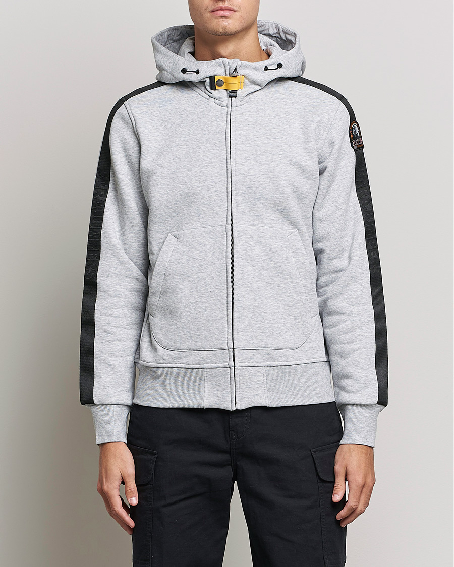 Mies | Puserot | Parajumpers | Aldrin Full-Zip Hoodie Steel Melange