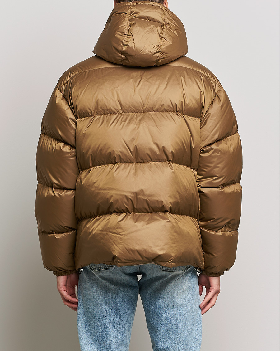 Mies | Takit | GANT | Shiny Puffer Hooded Jacket Toffee Beige