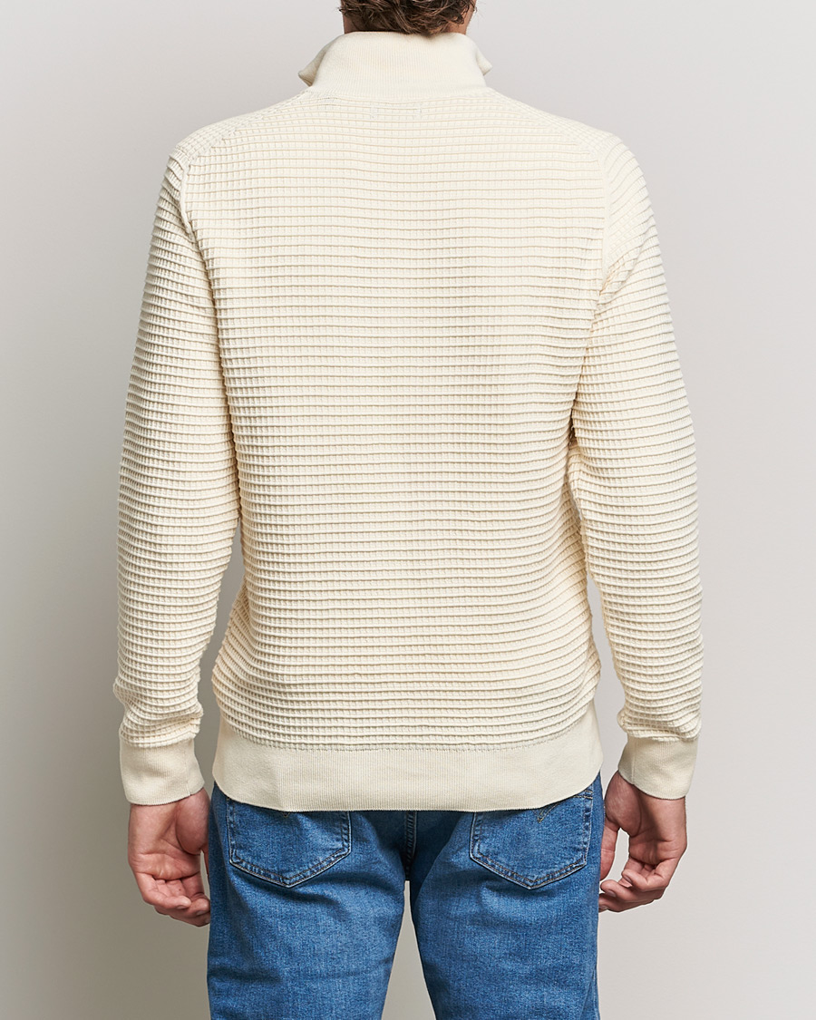 Mies | Puserot | GANT | Cotton Texture Half Zip Cream