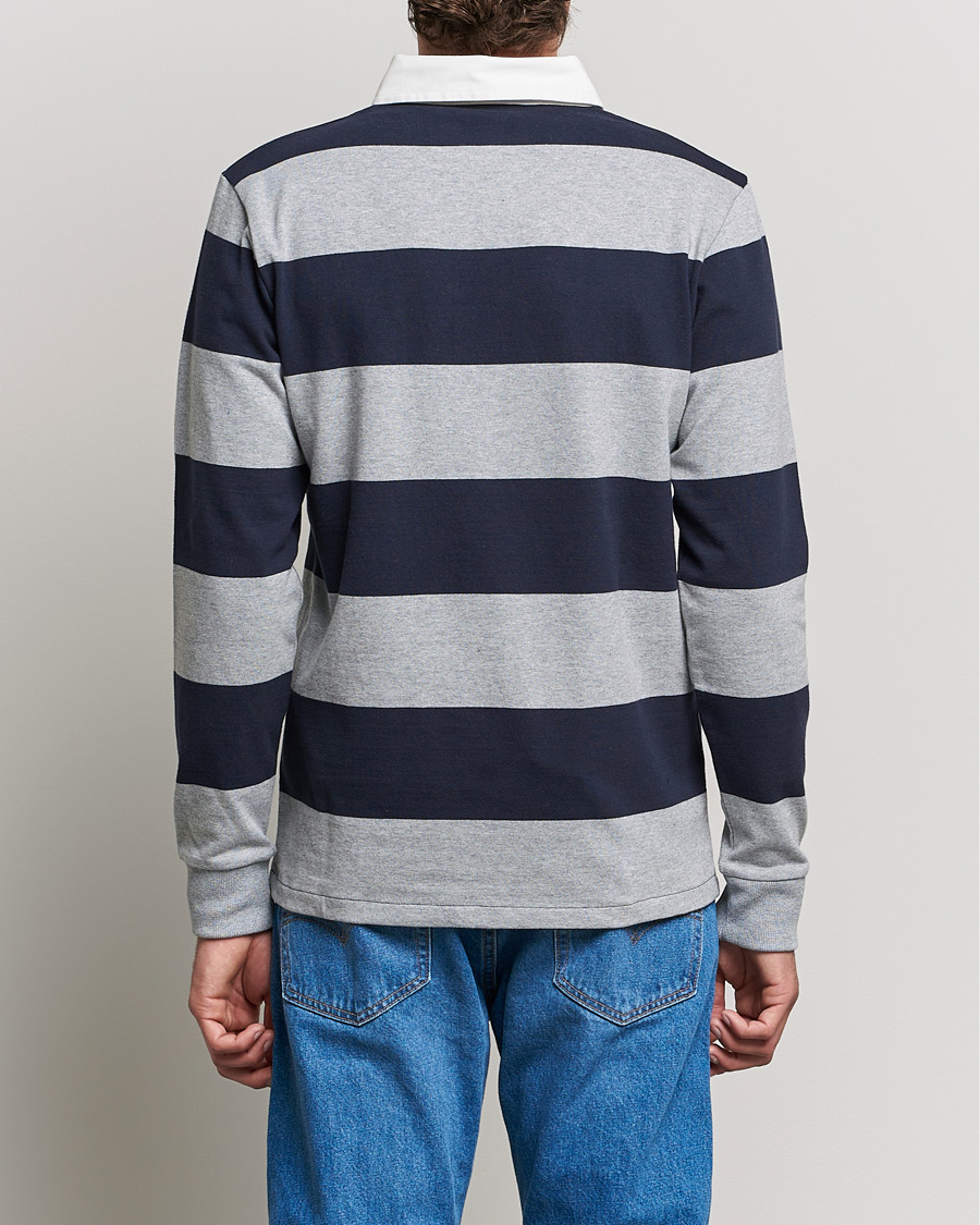 Mies | Puserot | GANT | Barstriped Heavy Rugger Grey Melange