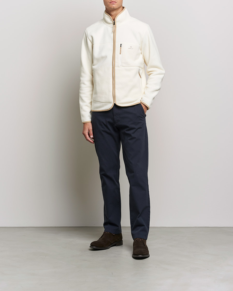 Mies | Puserot | GANT | Sherpa Fleece Full Zip Cream