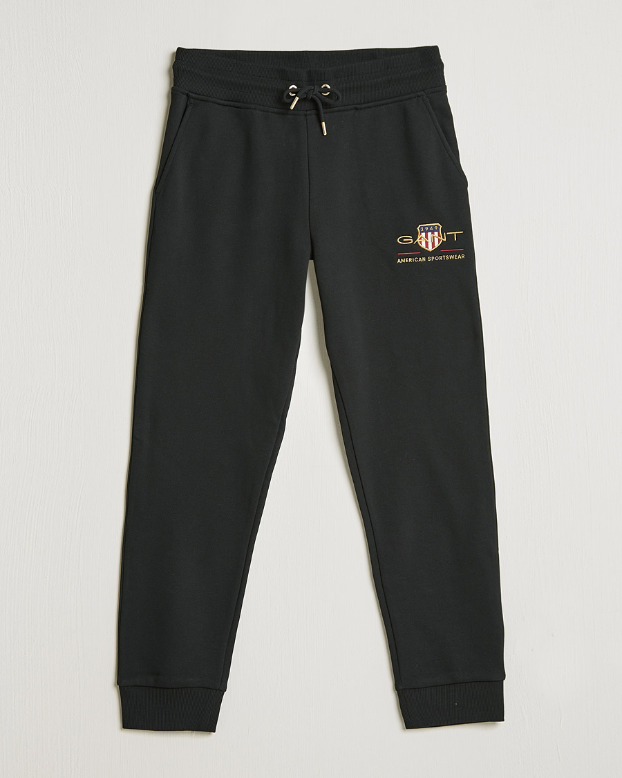 Mies | Housut | GANT | Archive Shield Sweatpants Black