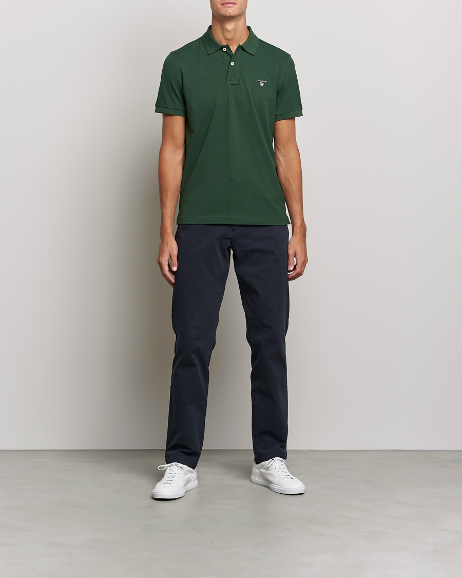 Mies | Pikeet | GANT | The Original Polo Storm Green