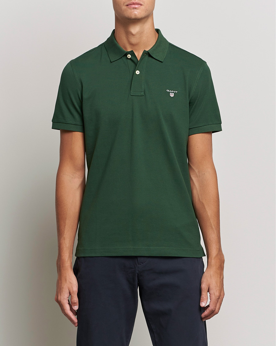 Mies | Pikeet | GANT | The Original Polo Storm Green