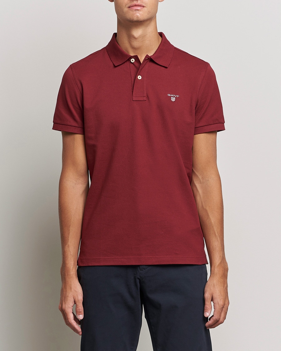 Mies | Pikeet | GANT | The Original Polo Plumped Red