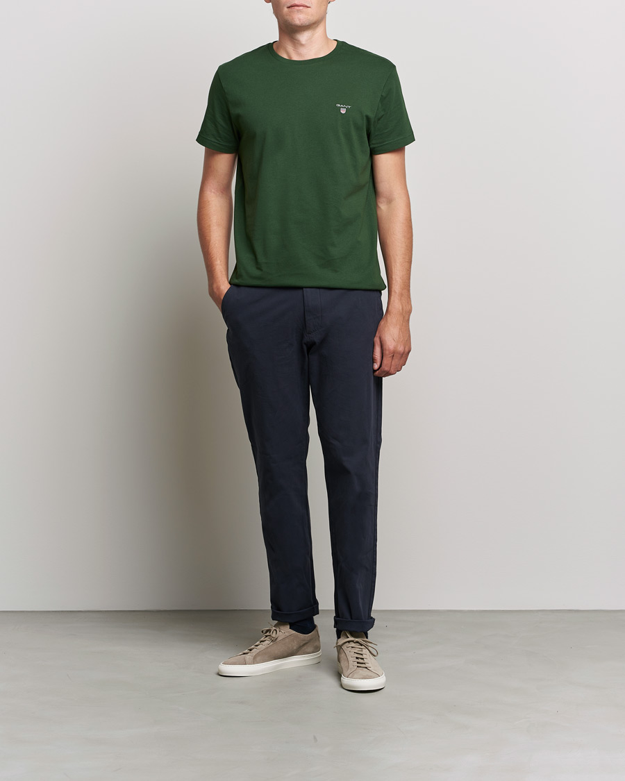 Mies | T-paidat | GANT | The Original T-shirt Storm Green