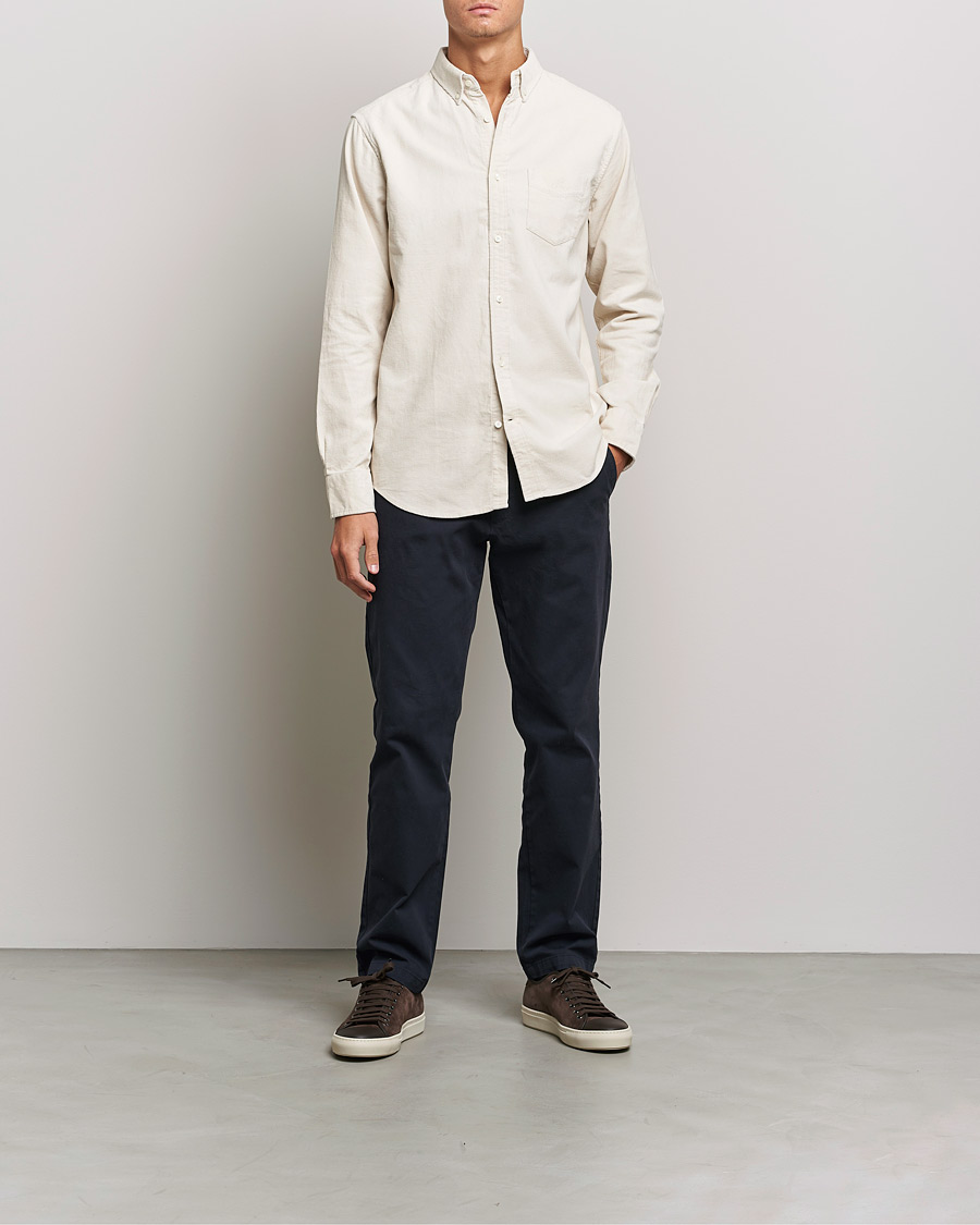 Mies | Kauluspaidat | GANT | Regular Fit Corduroy Shirt Putty