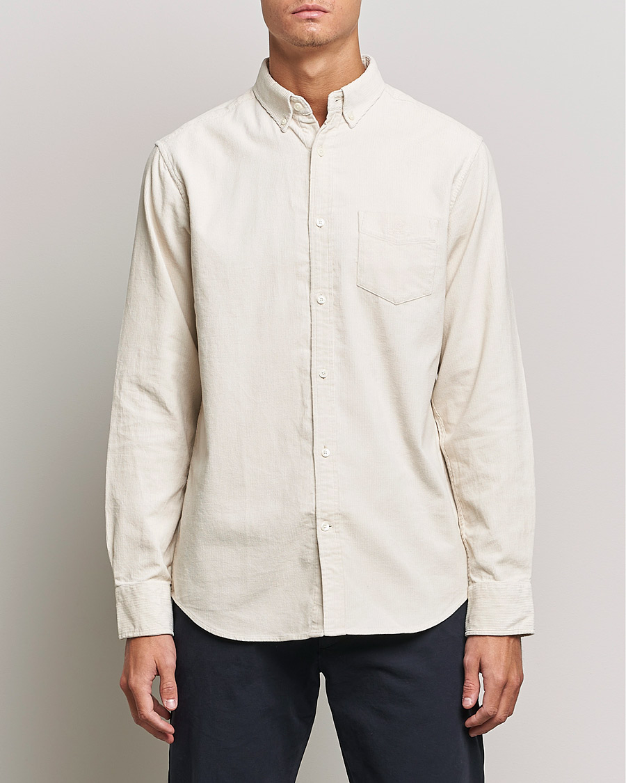 Mies | Kauluspaidat | GANT | Regular Fit Corduroy Shirt Putty