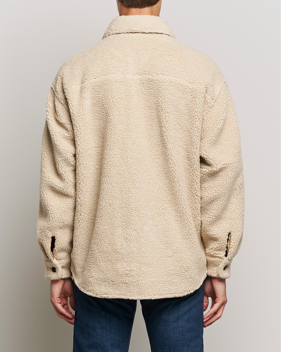 Mies | Kauluspaidat | GANT | Sherpa Fleece Overshirt Putty
