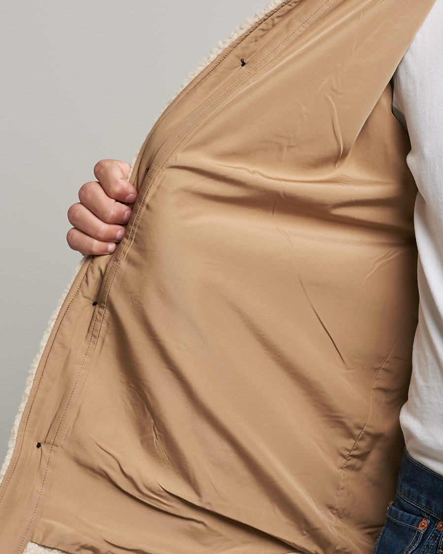 Mies | Kauluspaidat | GANT | Sherpa Fleece Overshirt Putty