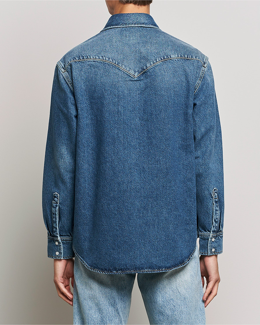 Mies | Kauluspaidat | GANT | Western Denim Shirt Vintageg Blue