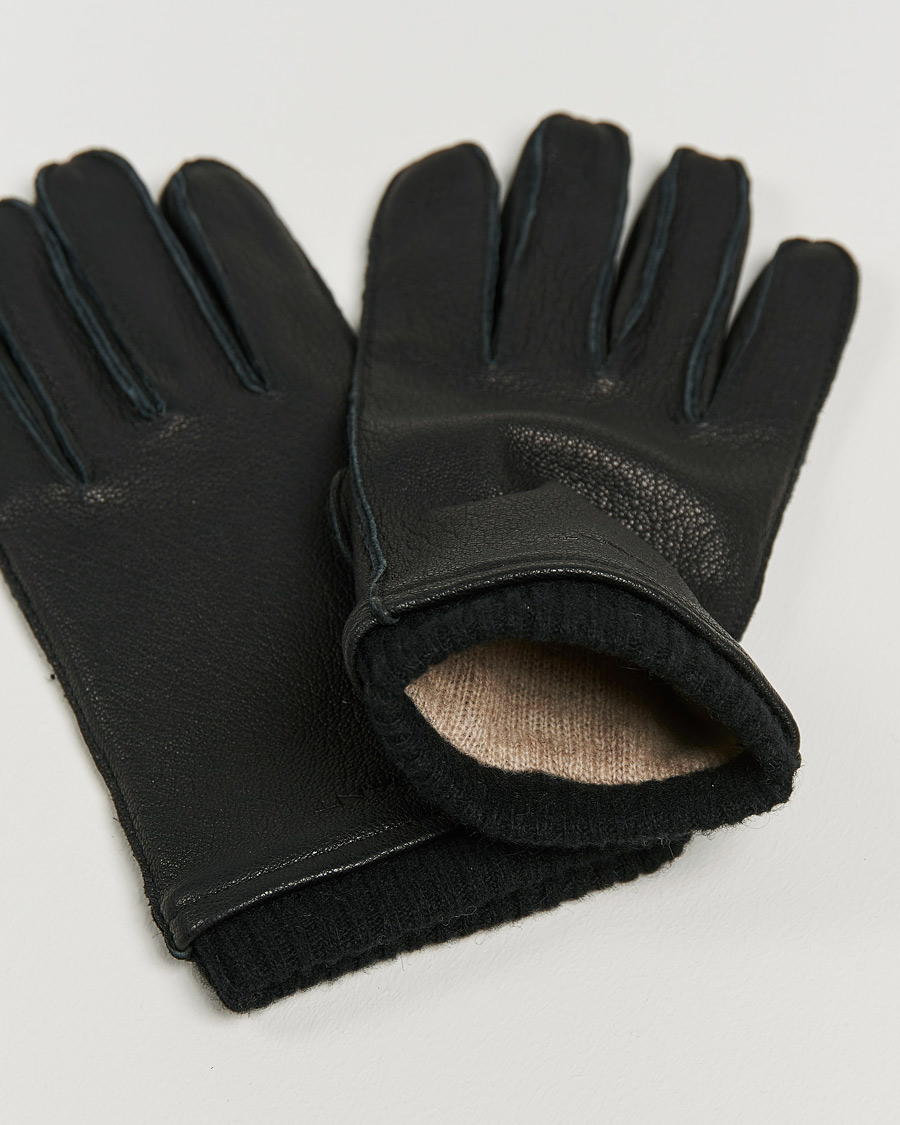 Mies |  | GANT | Leather Gloves Black
