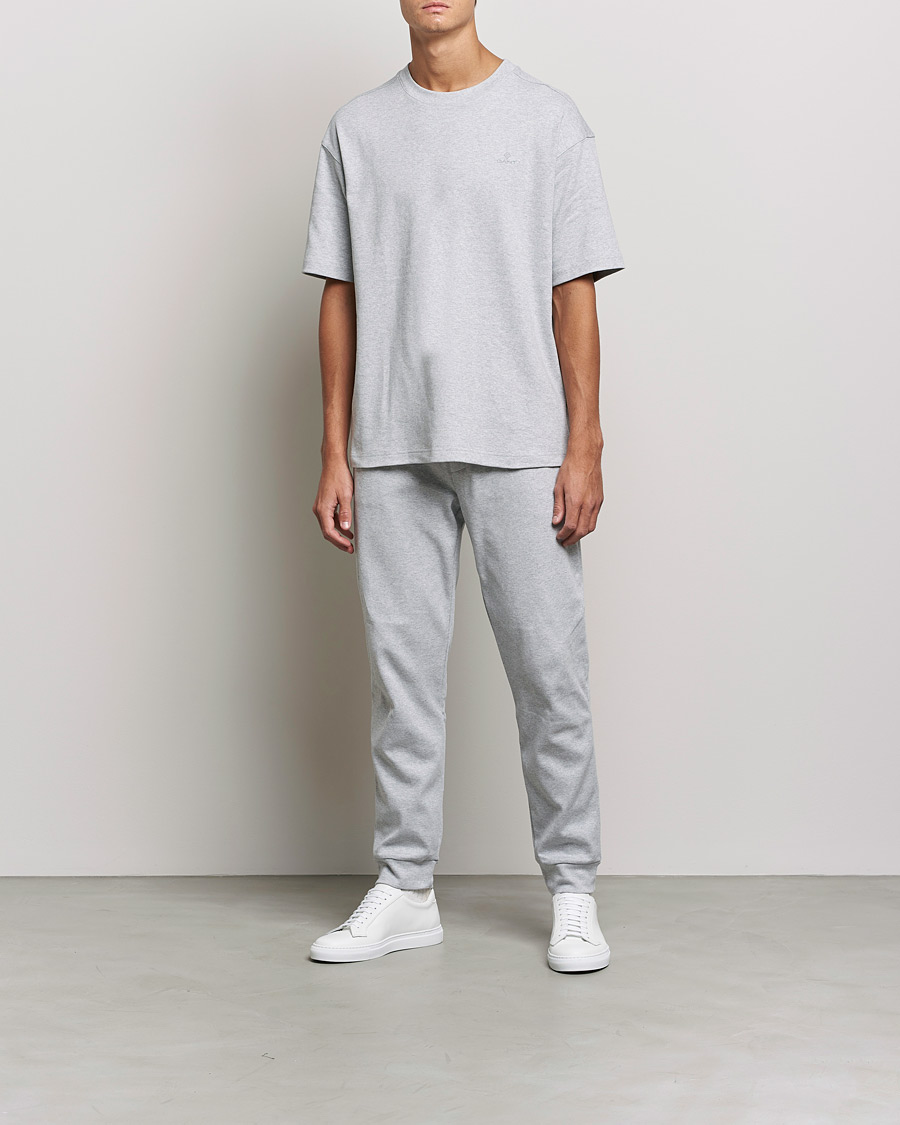 Mies | Yöpuvut ja kylpytakit | GANT | Premium Loungewear Set Light Grey Melange
