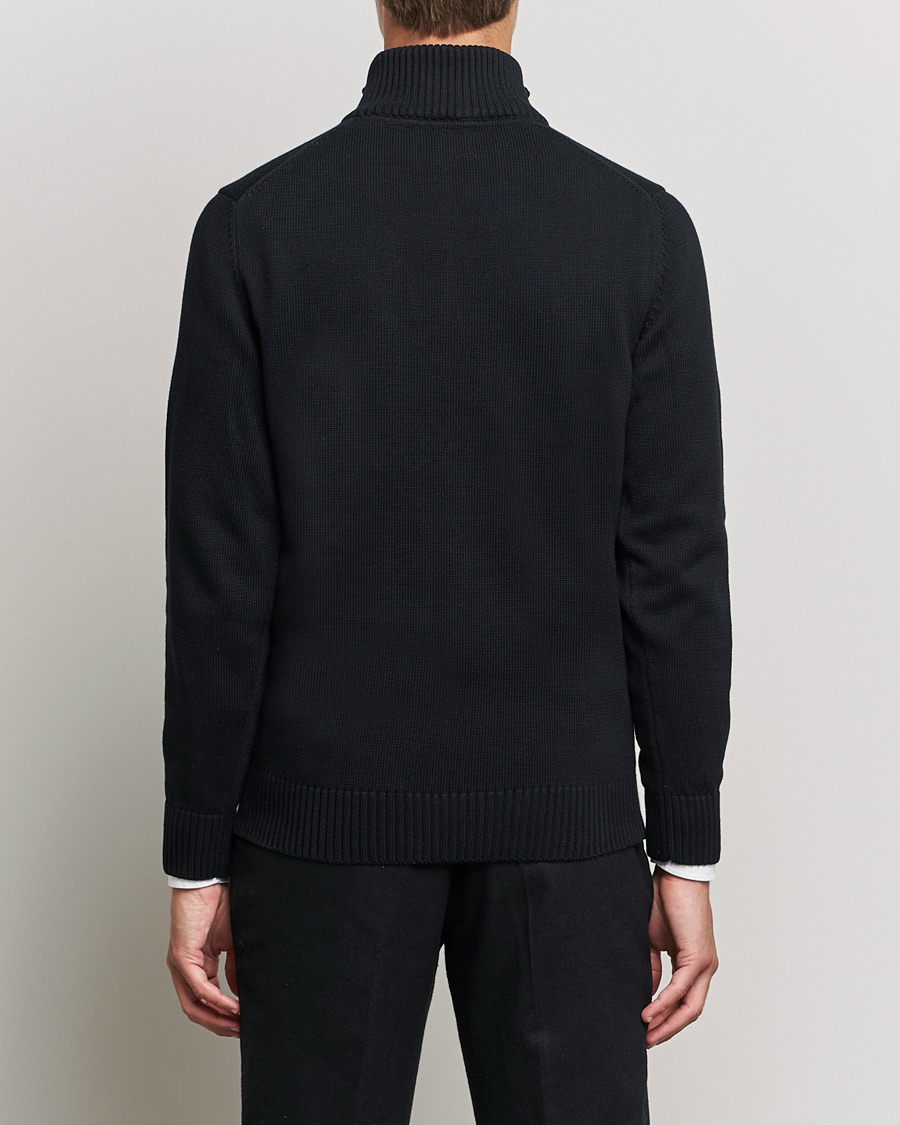 Mies | Puserot | GANT | Cotton Half Zip Black