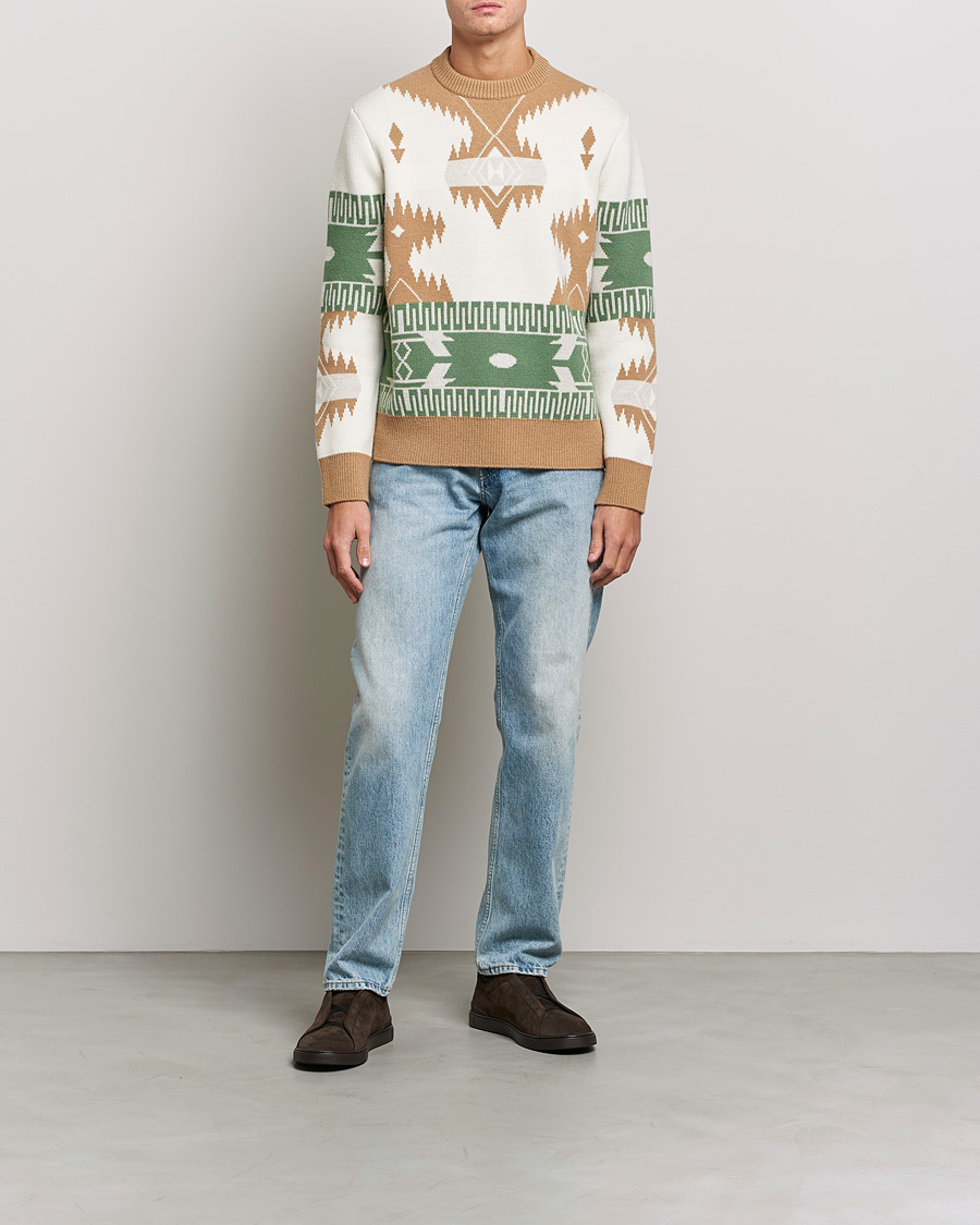 Mies | Neuleet | Alanui | Icon Jacquard Sweater Off White