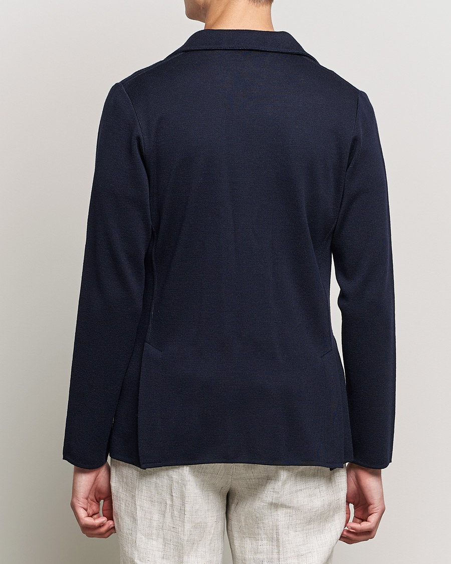 Mies | Pikkutakit | Lardini | Knitted Wool Blazer Navy