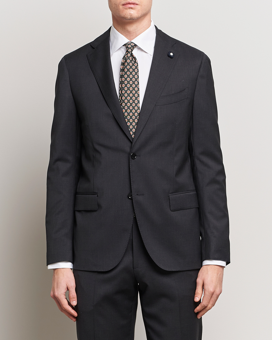 Mies |  | Lardini | Two Button Wool Blazer  Grey