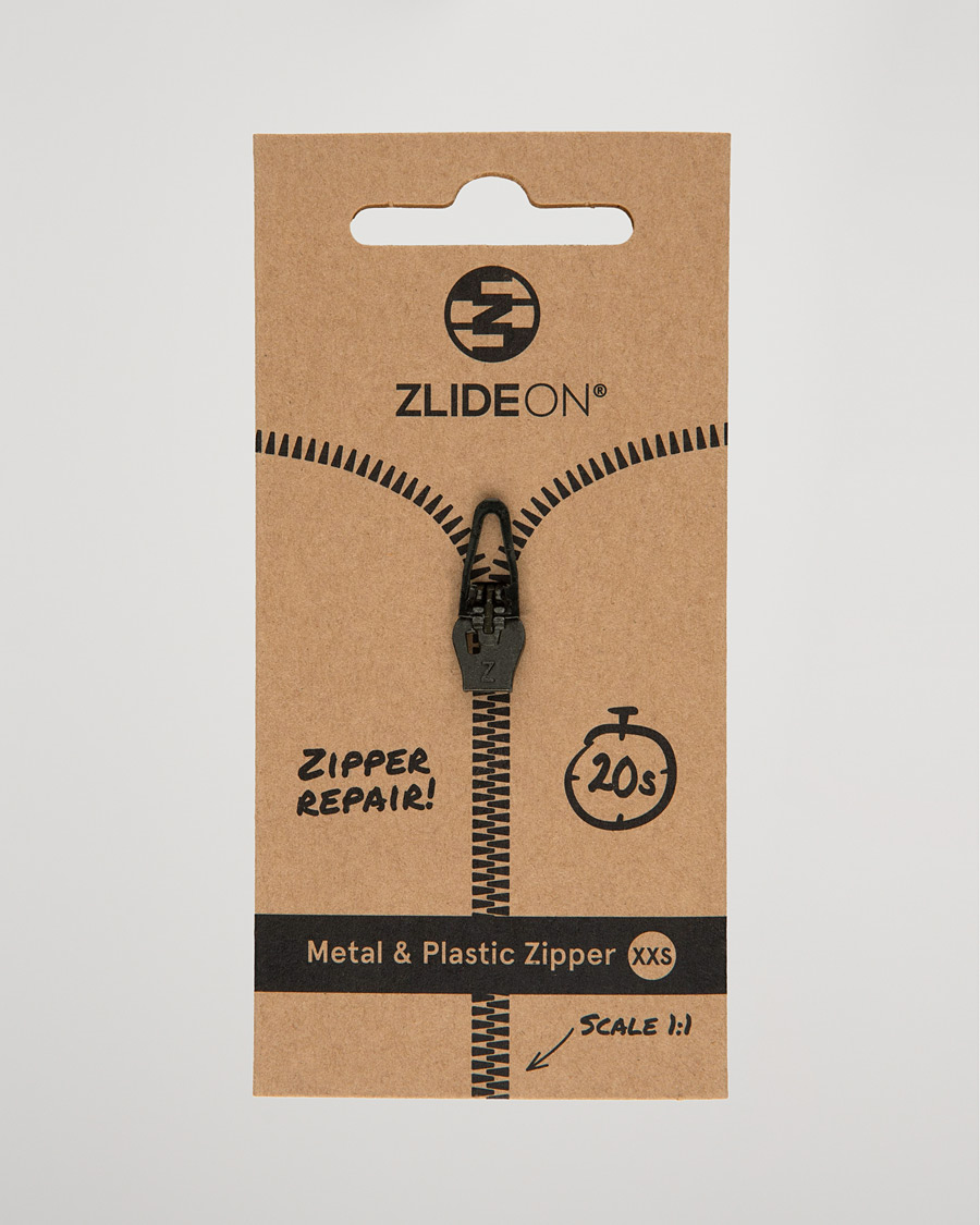 Mies | Vaatehuolto | ZlideOn | Normal Plastic & Metal Zipper Black XXS