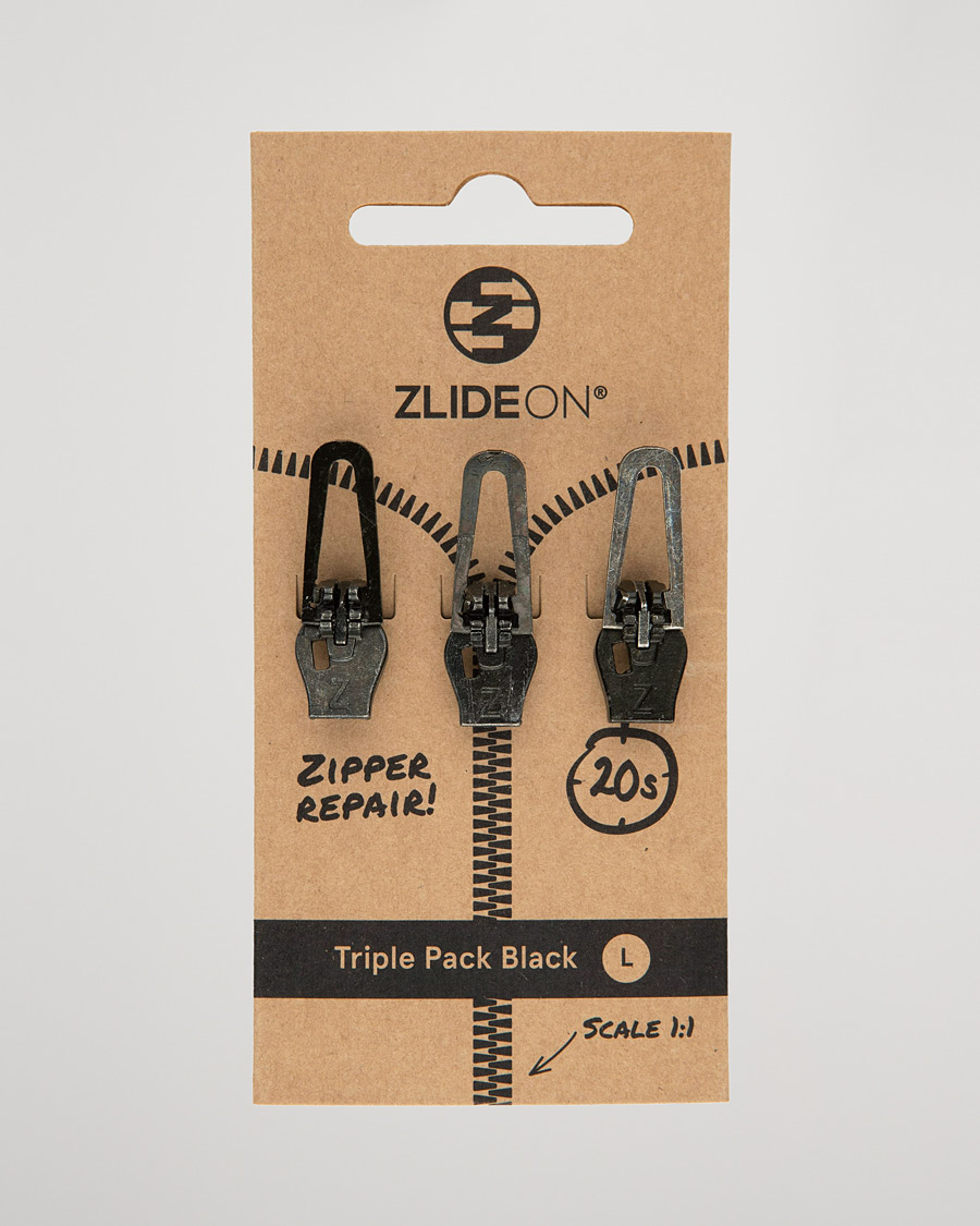 Miehet |  | ZlideOn | 3-Pack Zippers Black L
