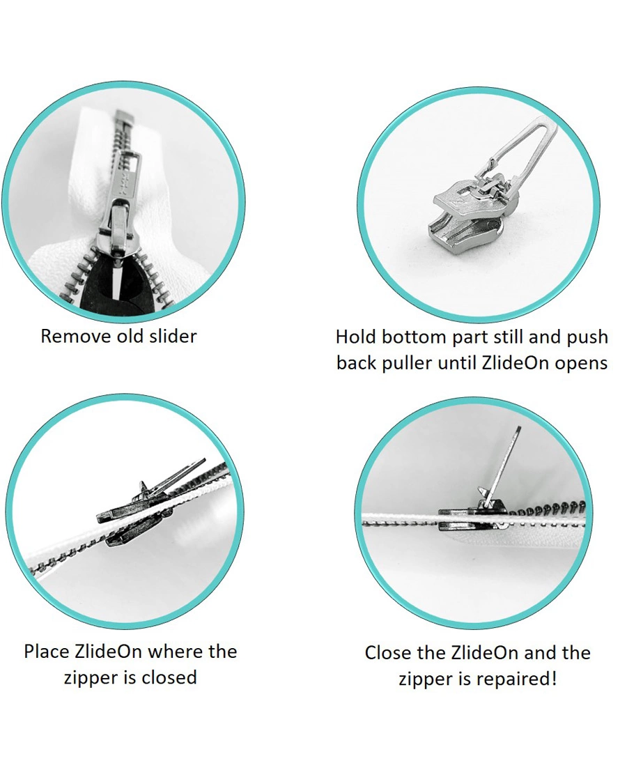 Mies | ZlideOn | ZlideOn | 3-Pack Zippers Silver L