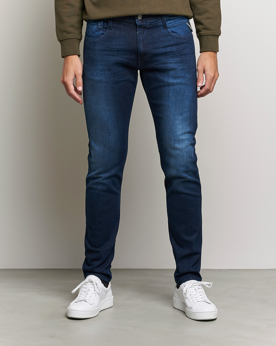 Mies | Replay | Replay | Anbass Powerstretch Jeans Dark Blue