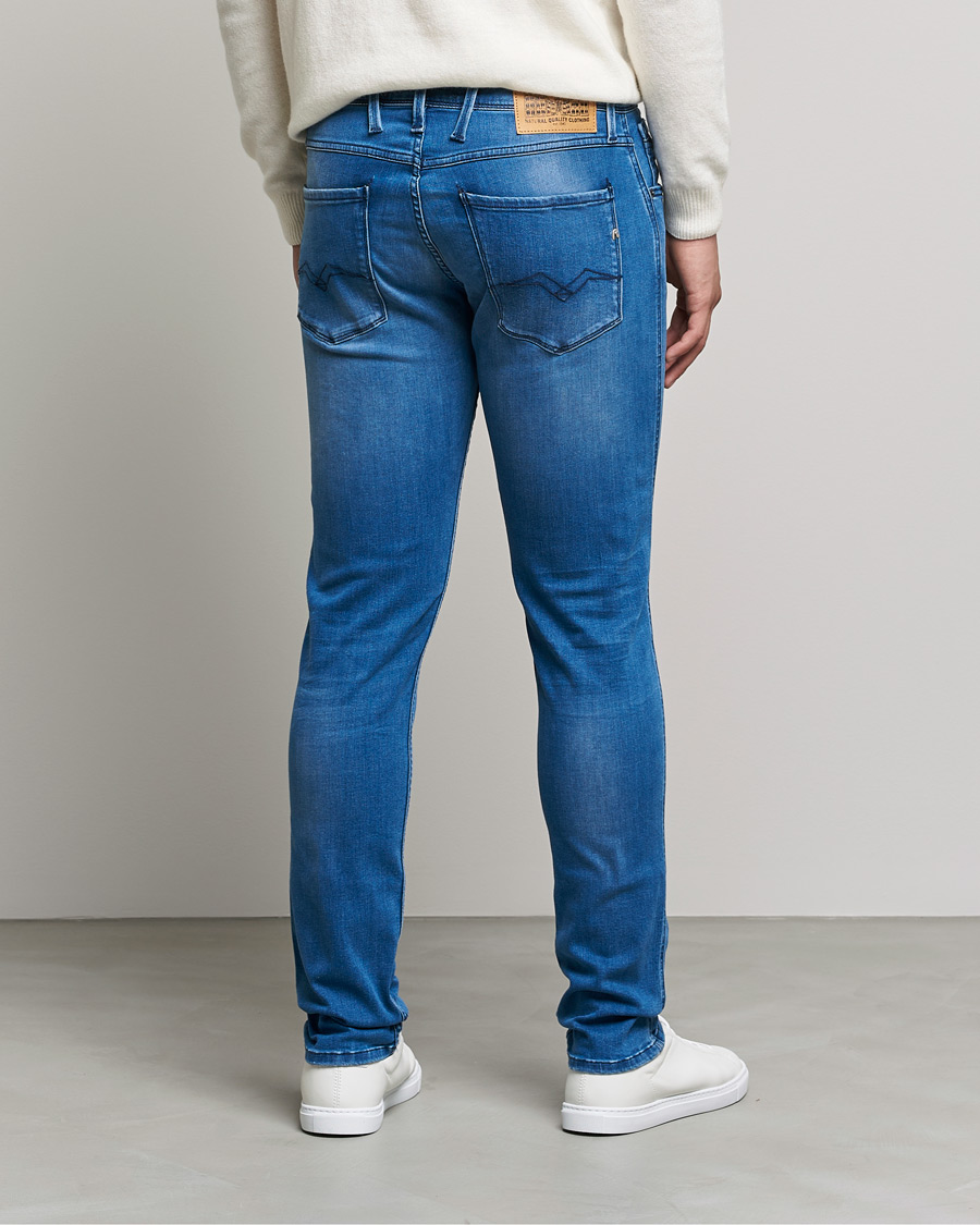 Mies | Farkut | Replay | Anbass Powerstretch Jeans Medium Blue