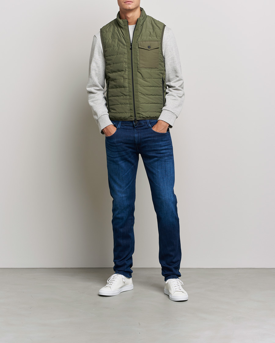 Mies | Farkut | Replay | Anbass X-Lite Stretch Jeans Dark Blue