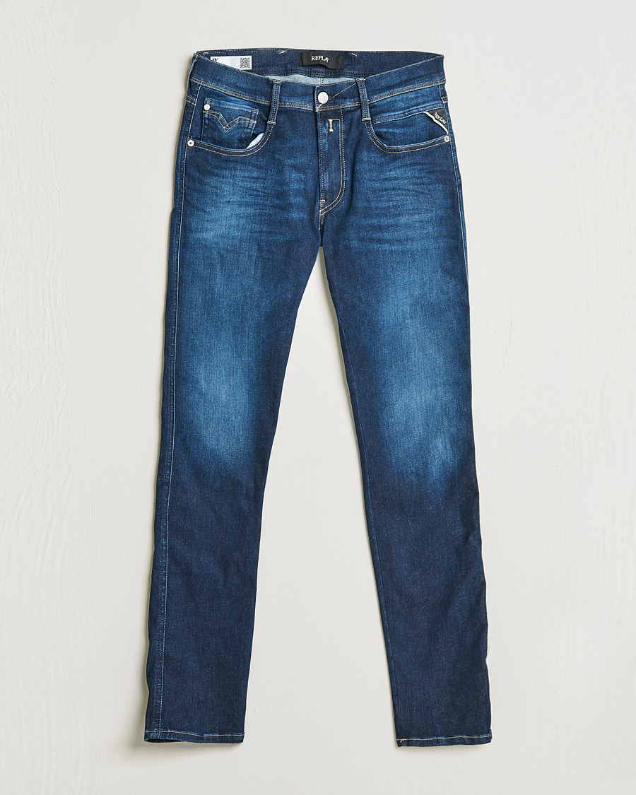 Mies | Farkut | Replay | Anbass Hyperflex Recyceled 360 Jeans Dark Blue