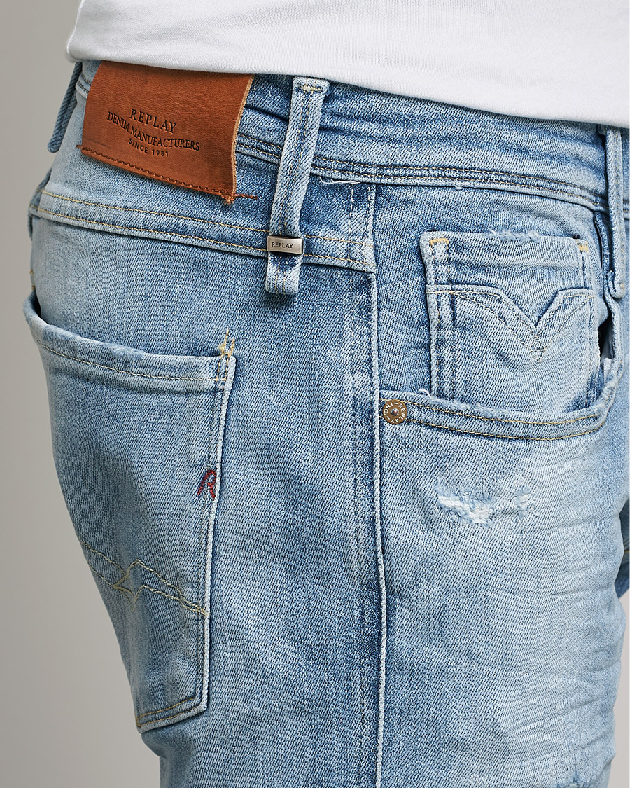 Mies | Farkut | Replay | Anbass 10 Years Wash Jeans Light Blue