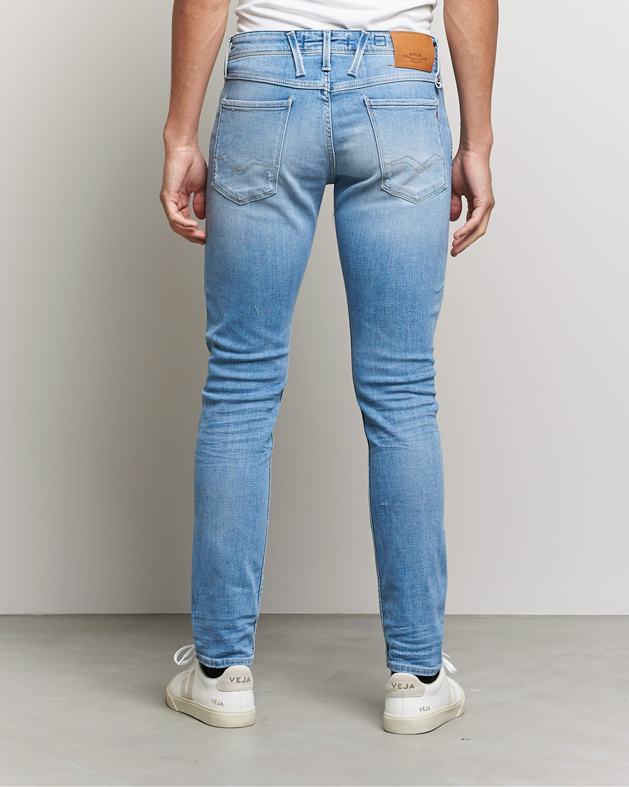 Mies | Farkut | Replay | Anbass 20 Years Wash Jeans Light Blue