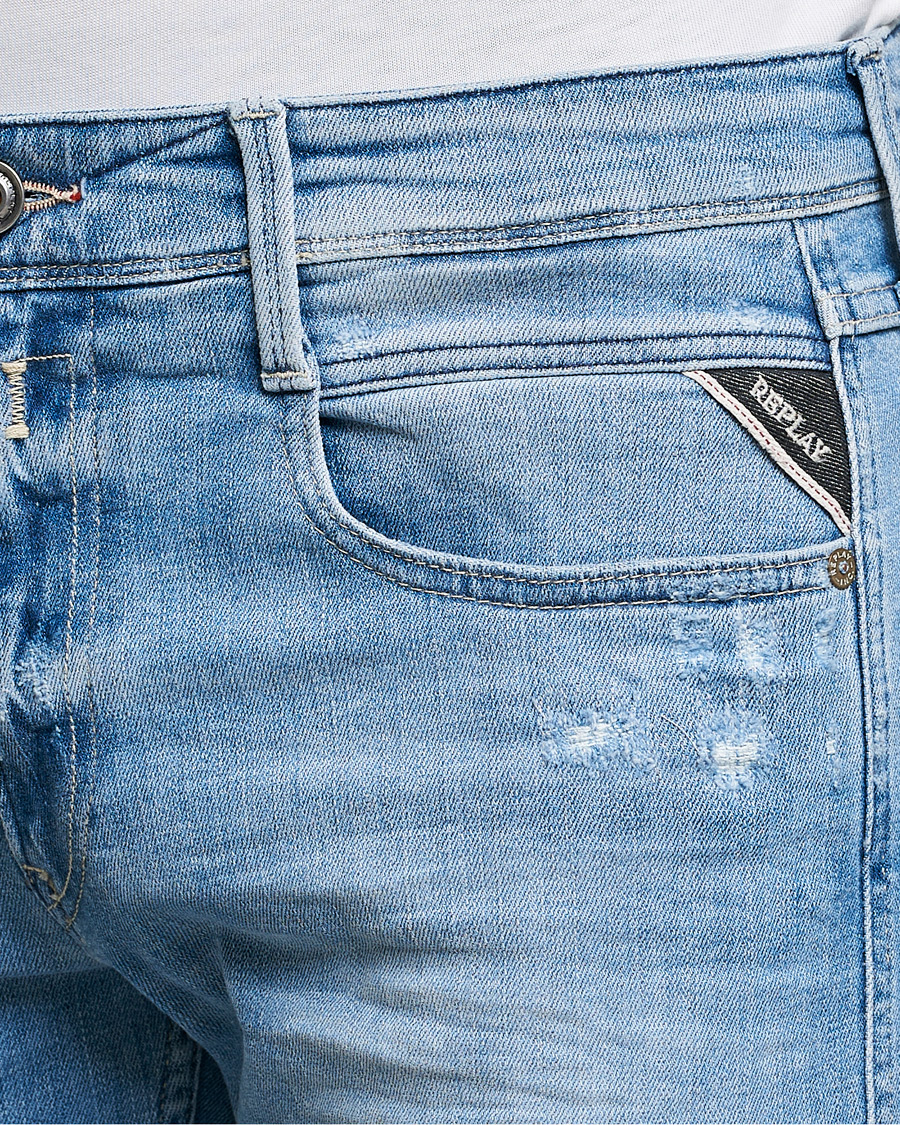 Mies | Farkut | Replay | Anbass 20 Years Wash Jeans Light Blue