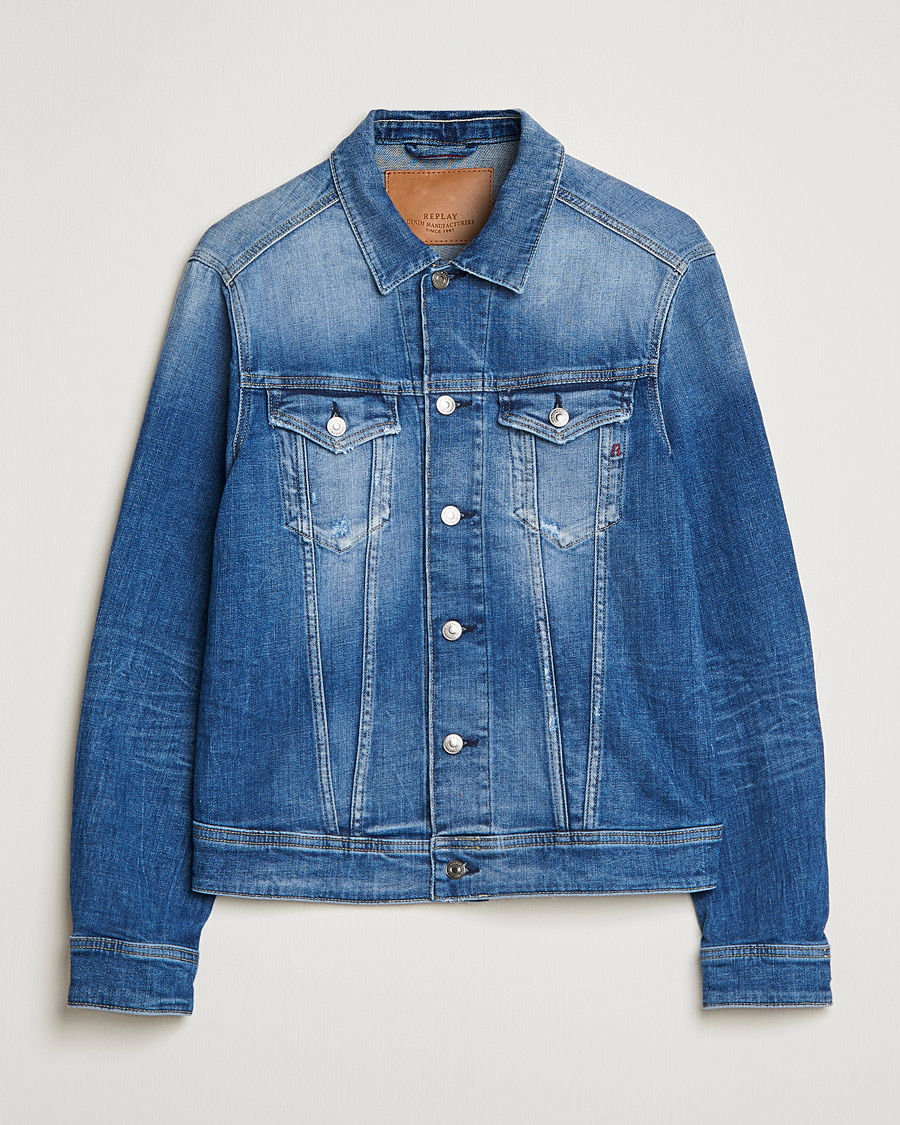 Mies | Takit | Replay | 5 Years Aged Denim Jacket Light Blue