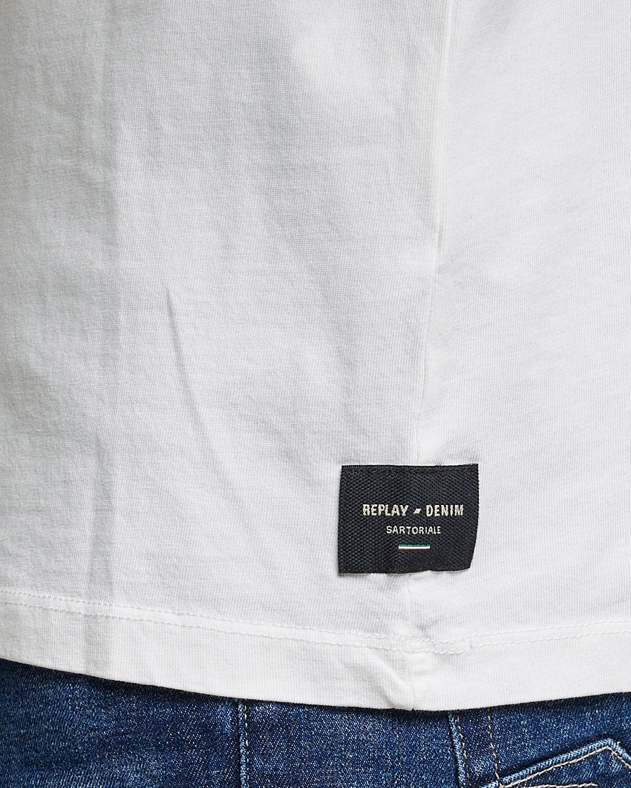 Mies | T-paidat | Replay | Sartoriale Heavy Crew Neck T-Shirt Chalk White