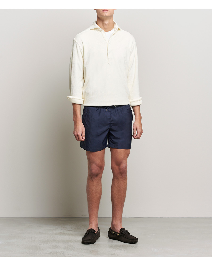 Mies | Kauluspaidat | The Resort Co | Terry Popover Shirt White