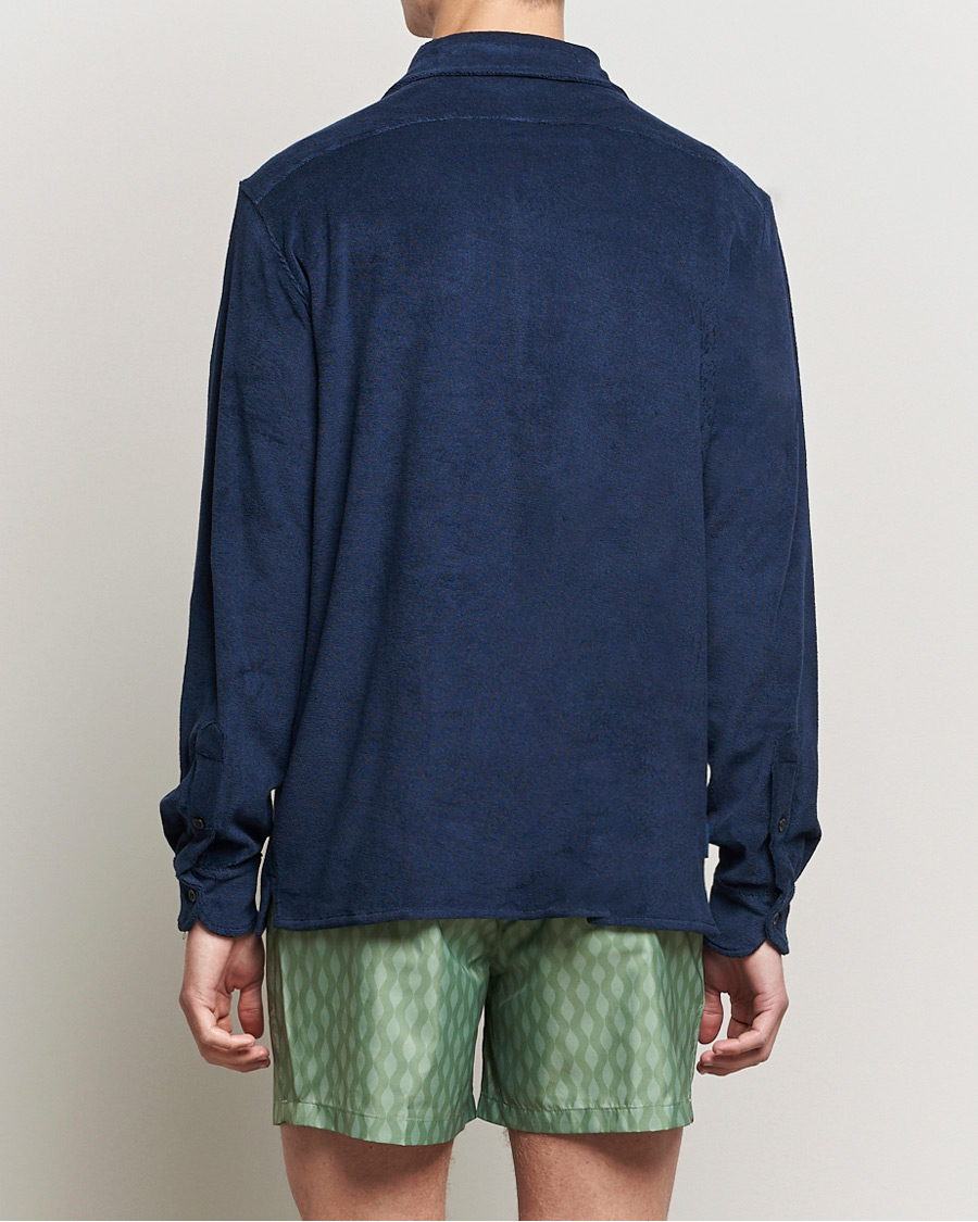 Mies | Kauluspaidat | The Resort Co | Terry Popover Shirt Navy