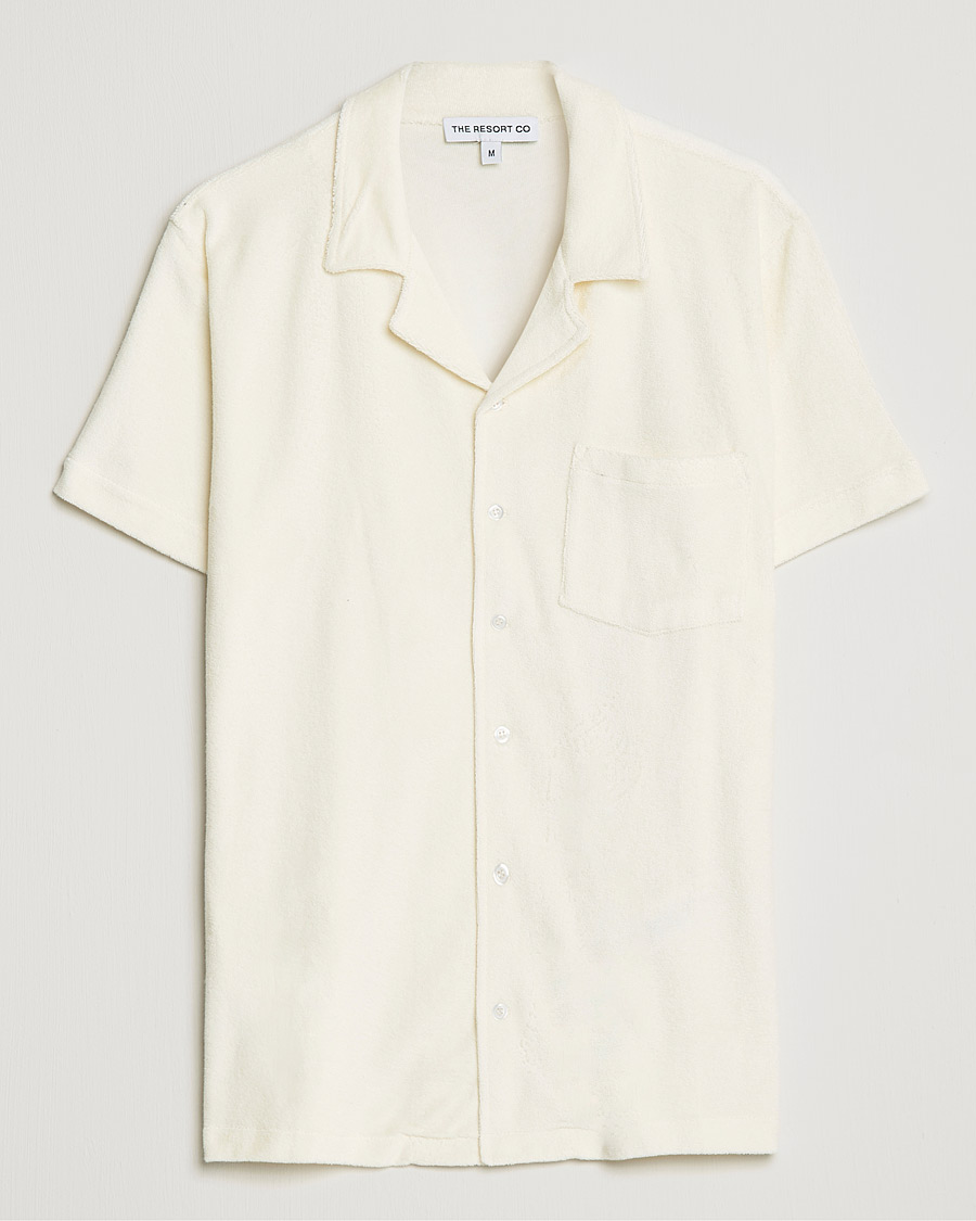 Miehet |  | The Resort Co | Short Sleeve Terry Resort Shirt White