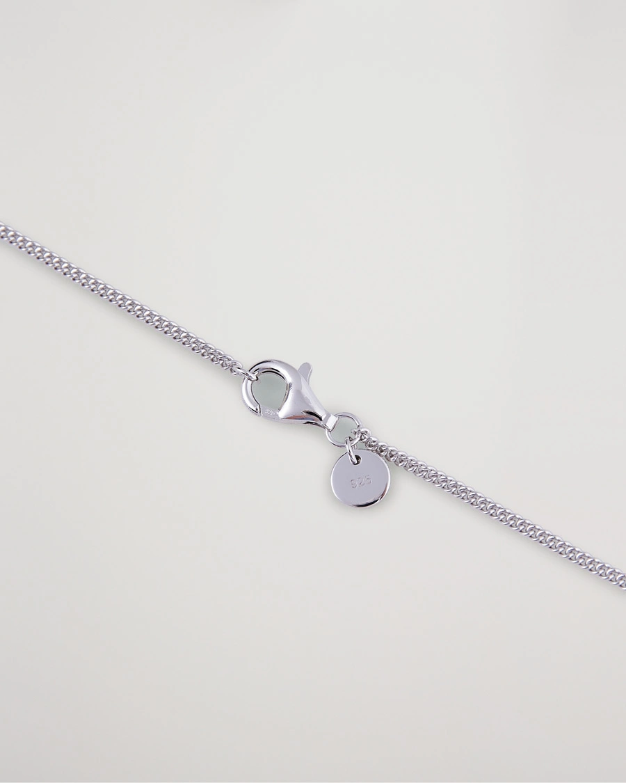 Mies |  | Tom Wood | Curb Chain Slim Necklace Silver