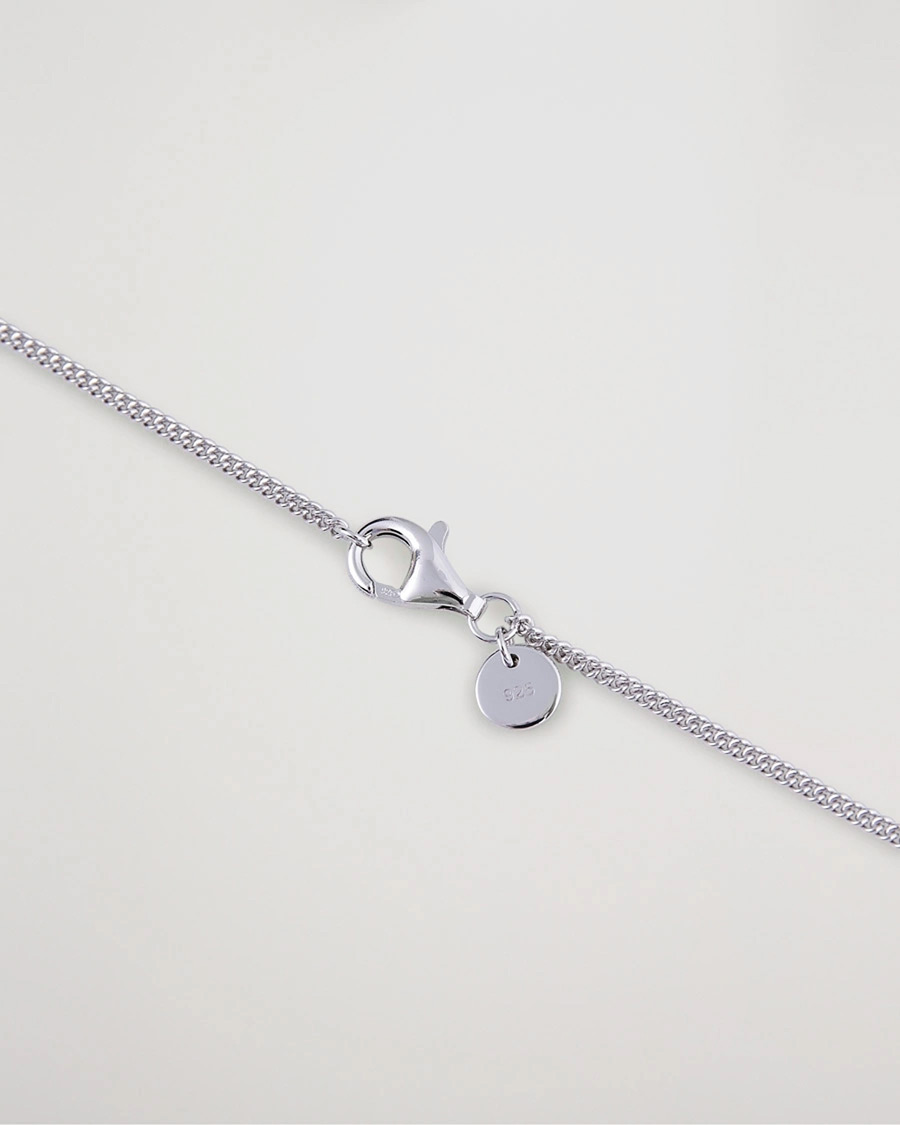 Mies | Korut | Tom Wood | Curb Chain Slim Necklace Silver