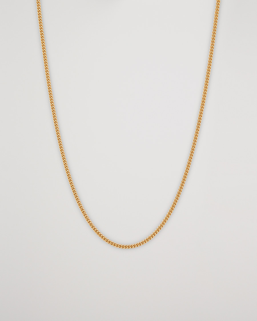 Mies | Korut | Tom Wood | Curb Chain Slim Necklace Gold