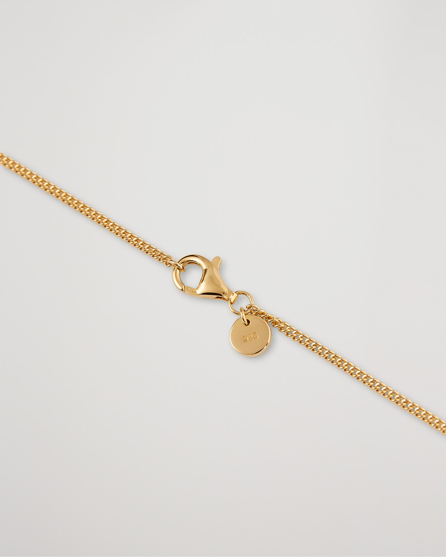 Mies |  | Tom Wood | Curb Chain Slim Necklace Gold