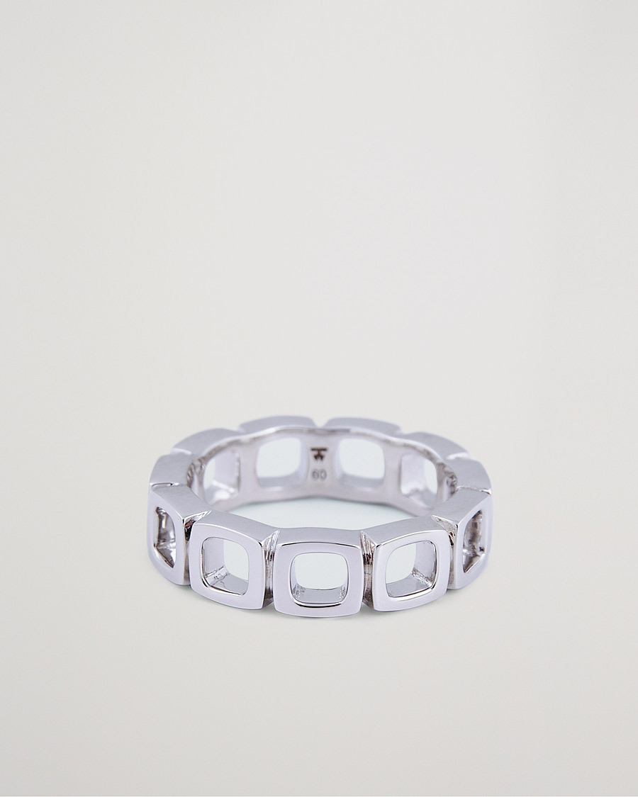 Mies | Tom Wood Cushion Band Open Ring Silver | Tom Wood | Cushion Band Open Ring Silver