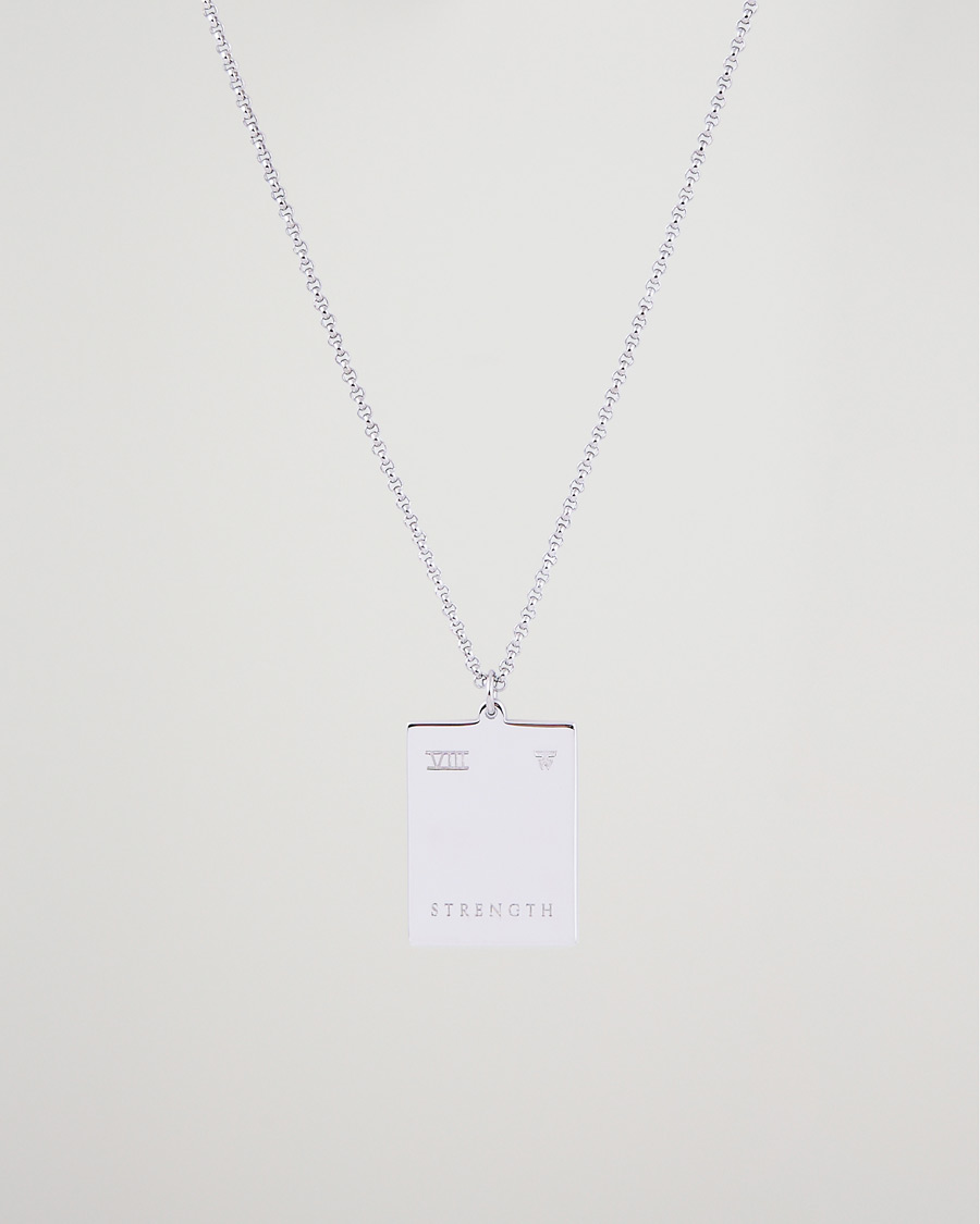 Mies |  | Tom Wood | Tarot Strength Pendant Necklace Silver