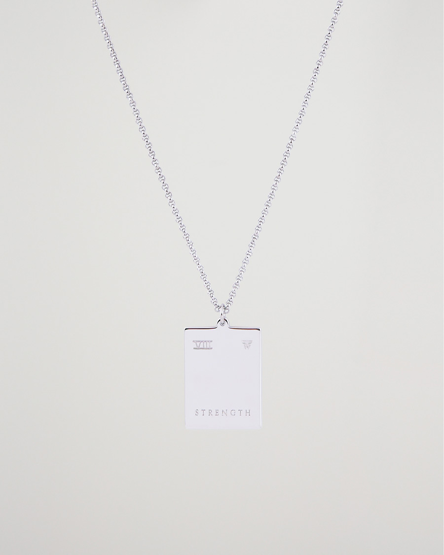Mies | Korut | Tom Wood | Tarot Strength Pendant Necklace Silver
